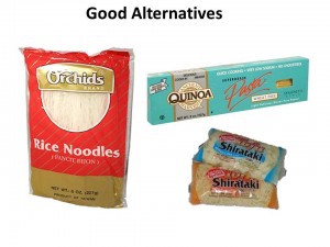 good alternatives to spaghetti noodles for gluten free living